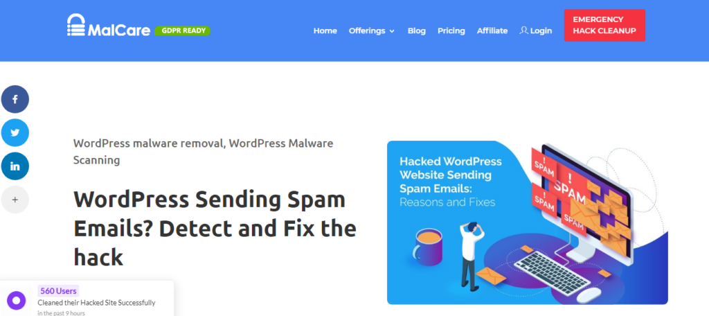 wordpress spam email fixers